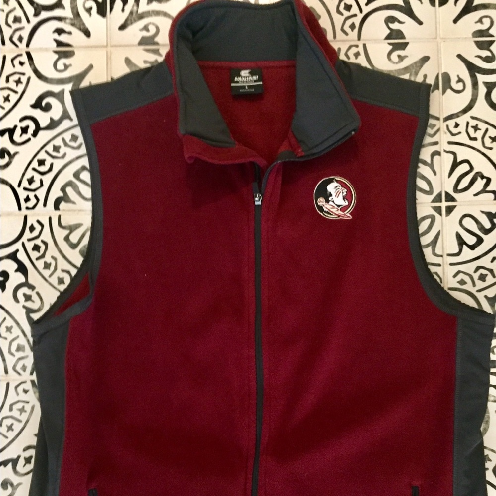 FSU Seminoles Vest. Size L. Excellent condition.